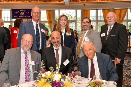 Helen Mezger, Senior Appellate Consultant and Vice President James Dignon of Appellate Innovations with members of the New Rochelle Bar Association
